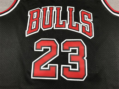 Men's Chicago Bulls Michael Jordan Black 1997-98 Hardwood Classics Player Jersey