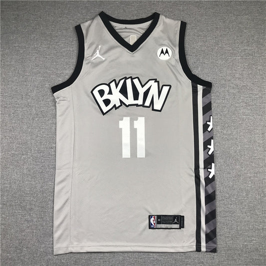 Men's Brooklyn Nets Kyrie Irving Gray 2019 Fast Break Player Movement Jersey