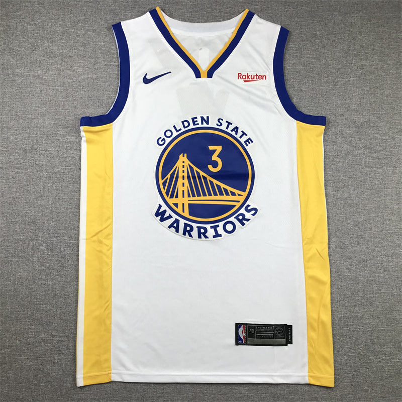 Men's Golden State Warriors Chris Paul #3 White Fast Break Player Jersey - Association Edition