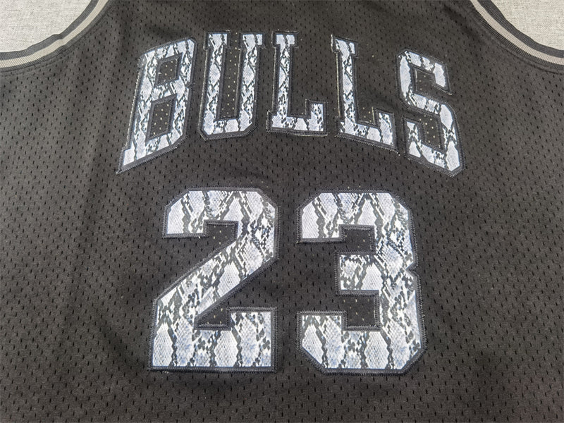 Men's Chicago Bulls Michael Jordan #23 Black 1997/98 Hardwood Classics Authentic Jersey