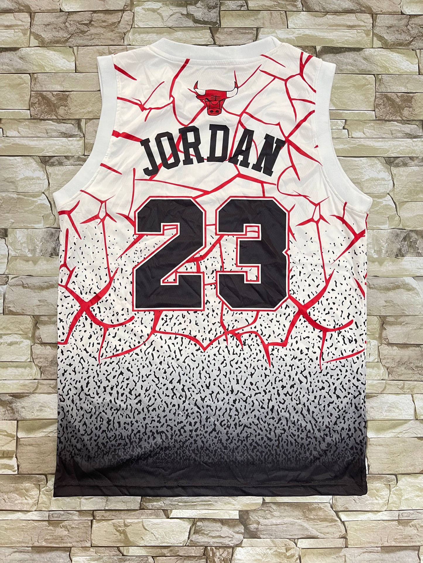 Men's Chicago Bulls Michael Jordan White/Black Classics Swingman Player Jersey