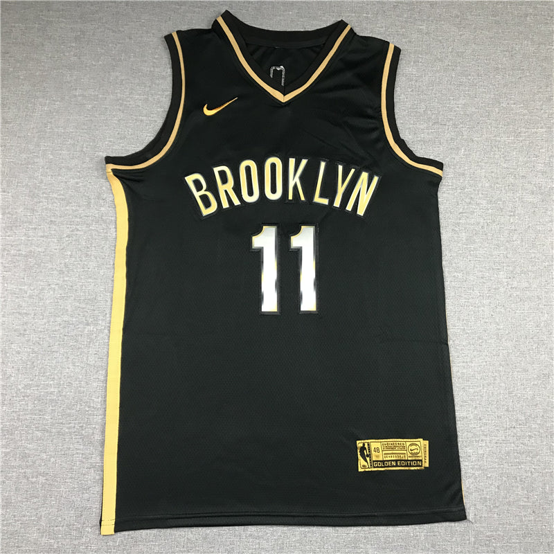 Men's Brooklyn Nets Kyrie Irving Black 2020/21 Swingman Player Jersey