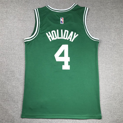 Men's Boston Celtics Jrue Holiday #4 Kelly Green Swingman Jersey - Icon Edition