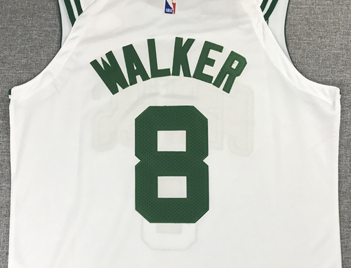 Men's Boston Celtics Kemba Walker #8 NBA White Game Jersey