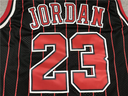 Men's Chicago Bulls Michael Jordan #23 Black Classics 1996-97 Authentic Jersey