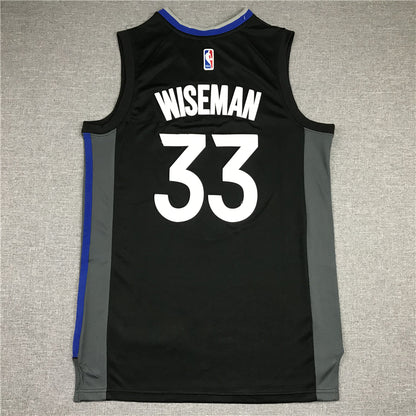 Men's Golden State Warriors James Wiseman #33 Black Swingman Jersey