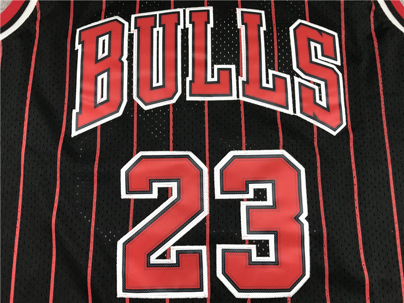 Men's Chicago Bulls Michael Jordan #23 Black Classics 1996-97 Authentic Jersey