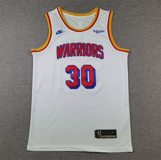 Men's Golden State Warriors Stephen Curry #30 White 2024/25 Swingman Jersey - Classic Edition