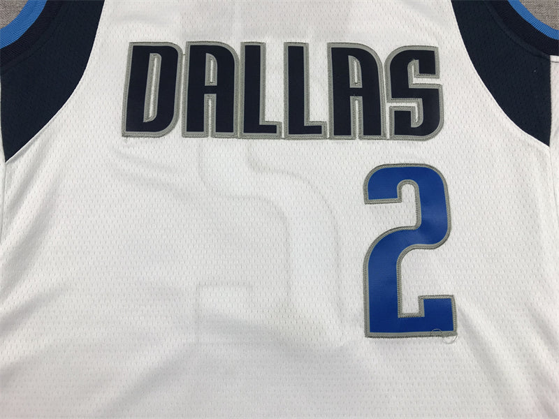 Men's Dallas Mavericks Kyrie Irving #2 White Fast Break Replica Jersey - Association Edition