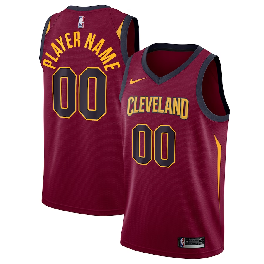 Men's Cleveland Cavaliers Maroon Swingman Custom Jersey - Icon Edition