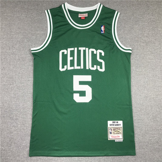 Men's Boston Celtics Kevin Garnett Green 2005-06 Hardwood Classics Player Jersey