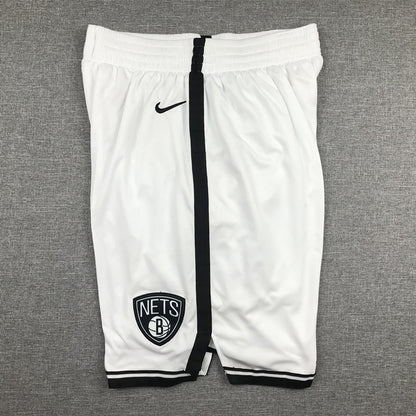 Men's Brooklyn Nets White Basketball Shorts