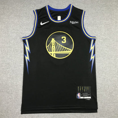 Men's Golden State Warriors Jordan Poole #3 City Edition Black Classic Jersey