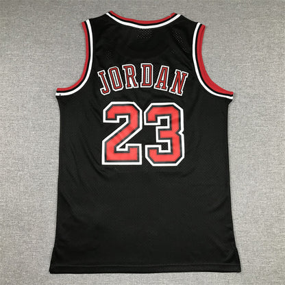 Men's Chicago Bulls Michael Jordan Black 1997-98 Hardwood Classics Player Jersey