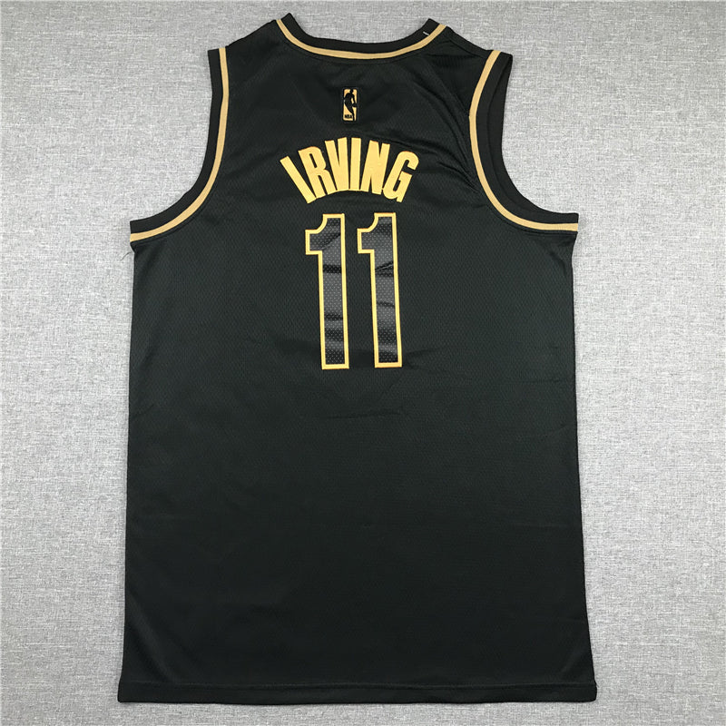 Men's Brooklyn Nets Kyrie Irving #11 NBA Black Swingman Player Jersey