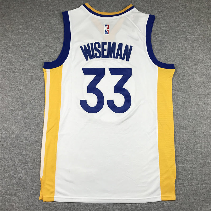 Men's Golden State Warriors James Wiseman White Fast Break Replica Player Jersey