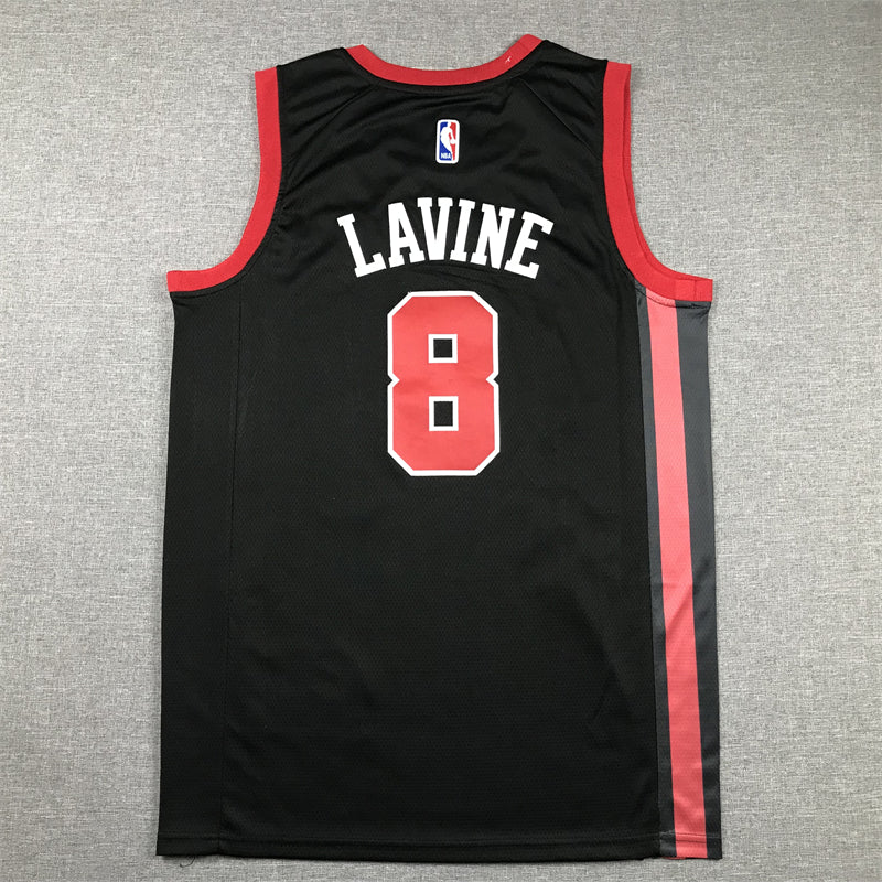 Men's Chicago Bulls Zach LaVine #8 Black 2023/24 Swingman Jersey - City Edition