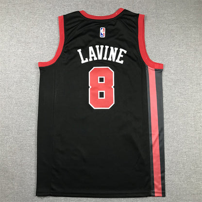 Men's Chicago Bulls Zach LaVine #8 Black 2023/24 Swingman Jersey - City Edition