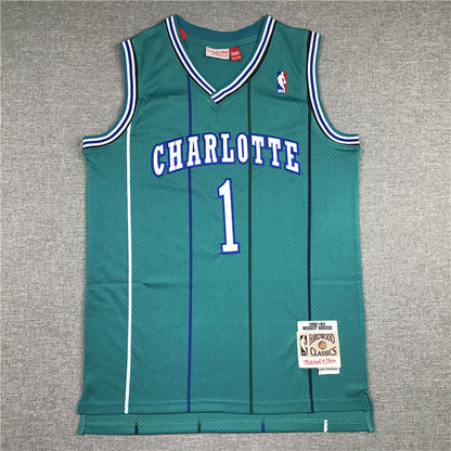 Men's Charlotte Hornets Muggsy Bogues 1992-93 Hardwood Classics Swingman Jersey