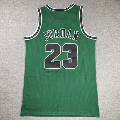 Men's Chicago Bulls Michael Jordan #23 Green 1997-98 Hardwood Classics Authentic Jersey