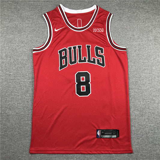 Men's Chicago Bulls Zach LaVine #8 Red Fast Break Player Jersey