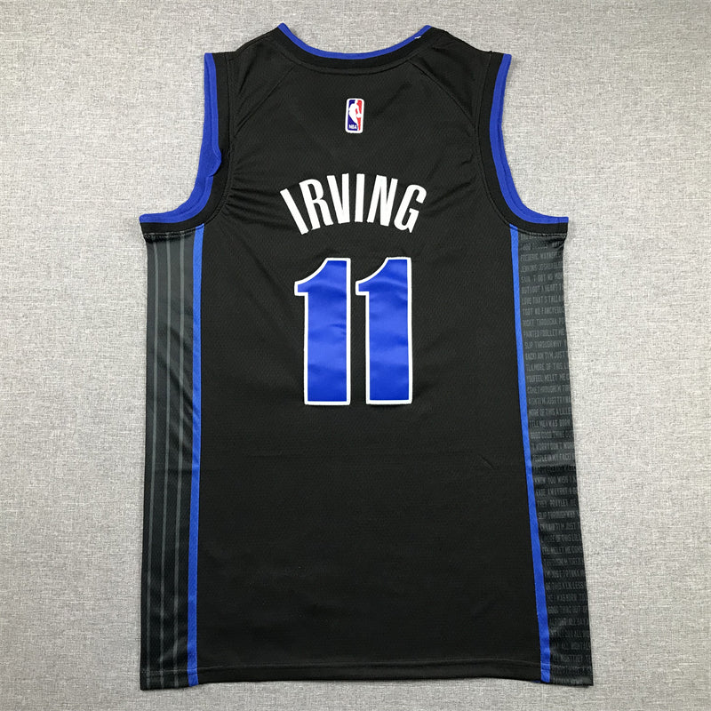 Men's Dallas Mavericks Kyrie Irving #11 Black 2023/24 Swingman Jersey - City Edition