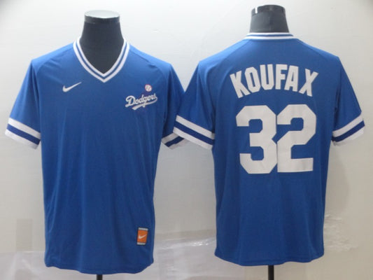 Men's Los Angeles Dodgers Sandy Koufax #32 Blue Replica Player Jersey