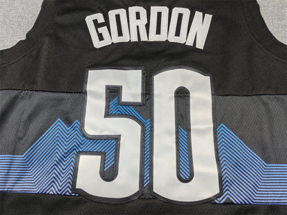 Men's Denver Nuggets Aaron Gordon #50 Black 2023/24 Swingman Jersey - City Edition