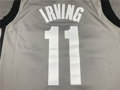 Men's Brooklyn Nets Kyrie Irving Gray 2019 Fast Break Player Movement Jersey