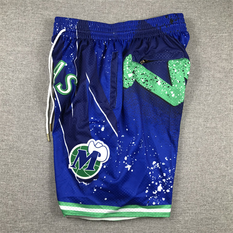 Men's Dallas Mavericks Blue Swingman Pocket Shorts