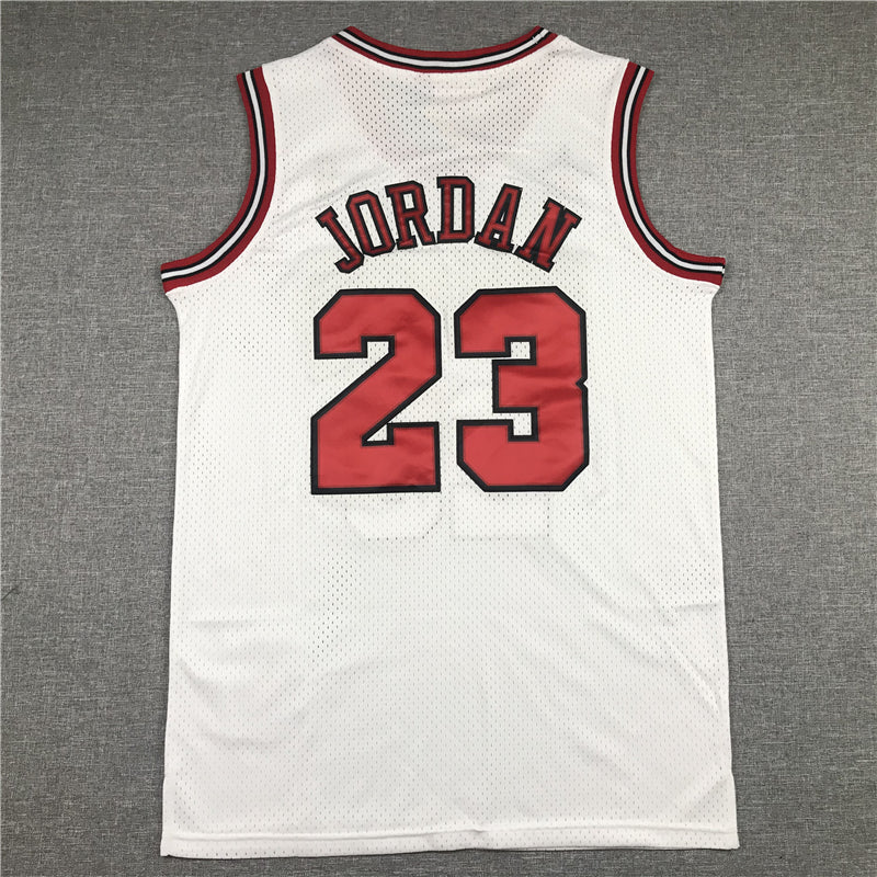 Men's Chicago Bulls Michael Jordan #23 White 1998 All Star Hardwood Classics Authentic Jersey