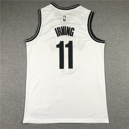 Men's Brooklyn Nets Kyrie Irving White 2019 Fast Break Player Movement Jersey