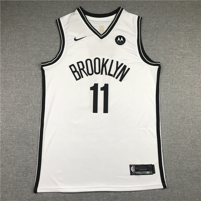 Men's Brooklyn Nets Kyrie Irving White 2019 Fast Break Player Movement Jersey