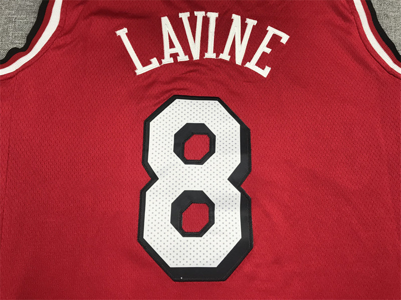 Men's Chicago Bulls Zach LaVine #8 Red 2021/22 Swingman Jersey