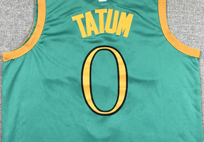 Men's Boston Celtics Jayson Tatum #0 NBA Green Swingman Player Jersey