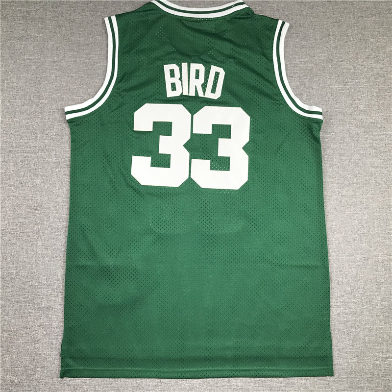 Men's Boston Celtics Larry Bird Green 1985-86 Hardwood Classics Swingman Jersey