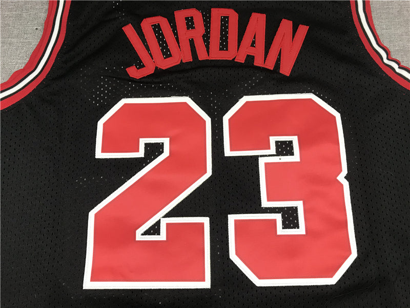 Men's Chicago Bulls Michael Jordan #23 Black 1997-98 Authentic Player Jersey