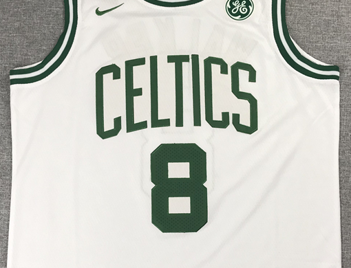 Men's Boston Celtics Kemba Walker #8 NBA White Game Jersey