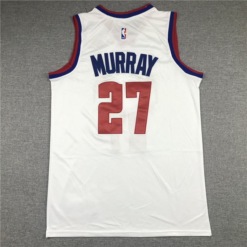 Men's Denver Nuggets Jamal Murray #27 White 2020/21 Swingman Player Jersey