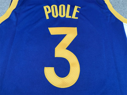 Men's Golden State Warriors Jordan Poole #3 Royal 2022/23 Fast Break Replica Player Jersey - Icon Edition