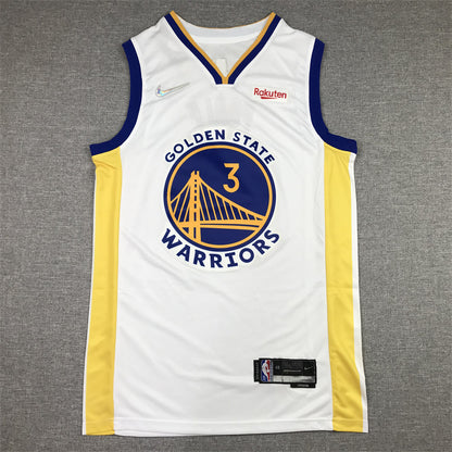 Men's Golden State Warriors Jordan Poole #3 White 2022/23 Swingman Jersey - Association Edition