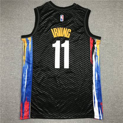 Men's Brooklyn Nets Kyrie Irving Black 2020/21 Swingman Jersey - City Edition