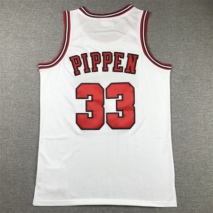 Men's Chicago Bulls Scottie Pippen 1997-98 White Hardwood Classics Swingman Jersey