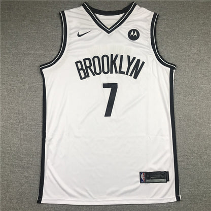 Men's Brooklyn Nets Kevin Durant White 2019 Fast Break Player Movement Jersey