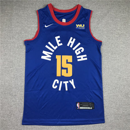 Men's Denver Nuggets Nikola Jokic #15 NBA Player Jersey - Retro Blue