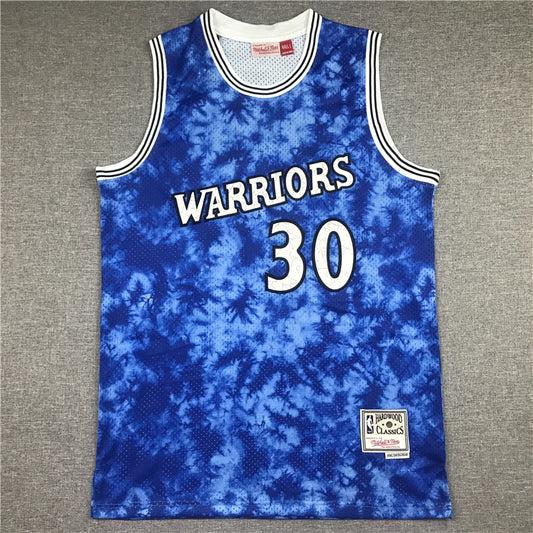 Men's Golden State Warriors Stephen Curry Mitchell & Ness Blue Swingman Jersey