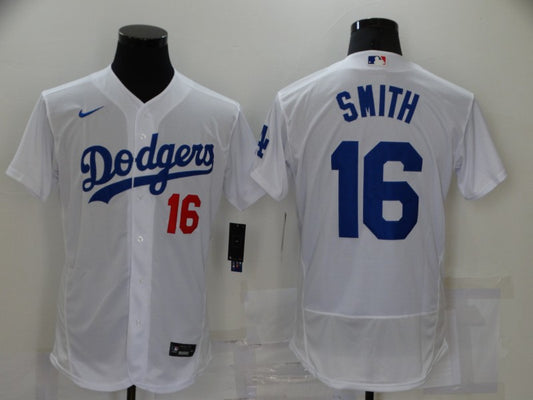 Men's Los Angeles Dodgers Will Smith #16 White Replica Baseball Jersey