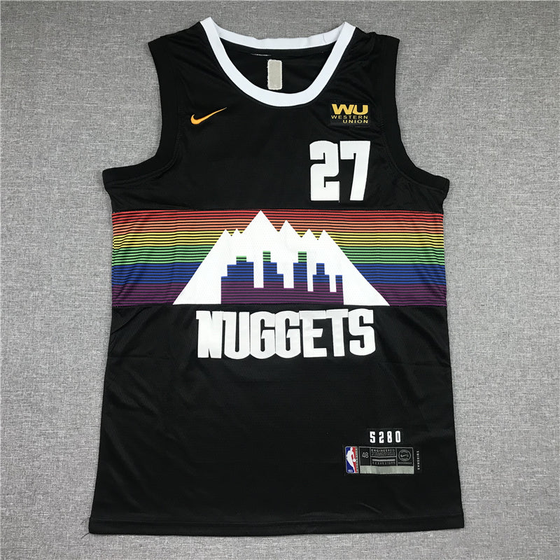 Men's Denver Nuggets Jamal Murray #27 NBA Black Player Jersey