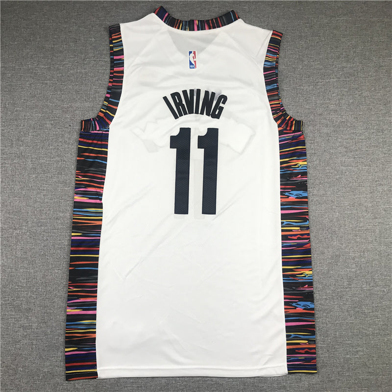 Men's Brooklyn Nets Kyrie Irving #11 White Swingman Jersey - City Edition