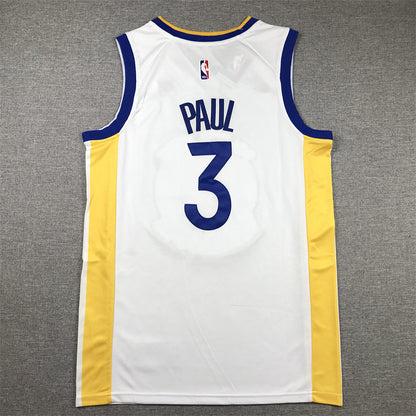 Men's Golden State Warriors Chris Paul #3 White Fast Break Player Jersey - Association Edition